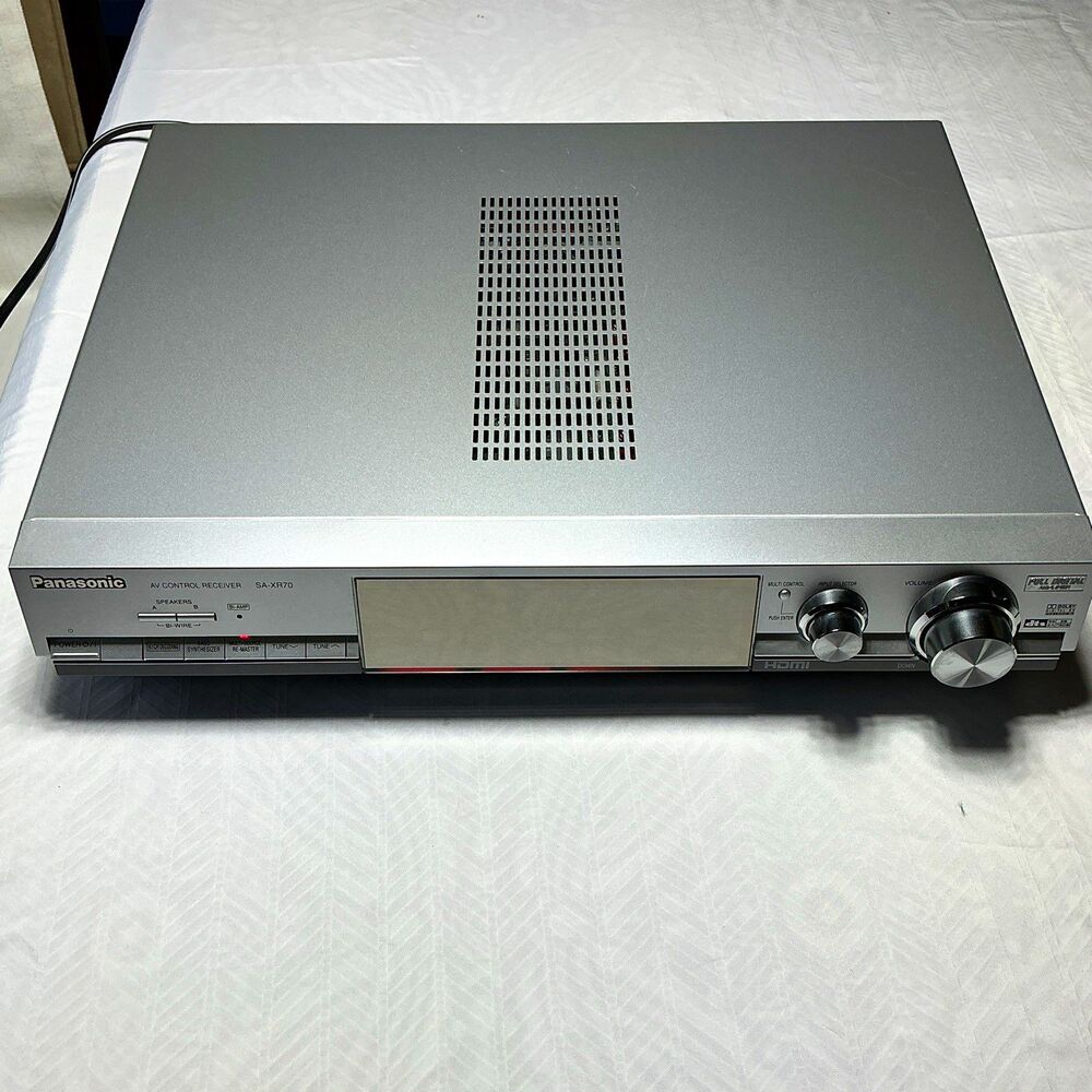 Panasonic SA-XR70 6.1Ch A/V Receiver HDMI Silver Dolby Digital DTS